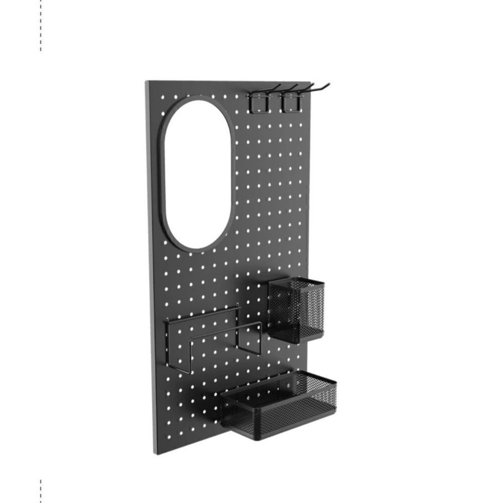 Squared Away Black Pegboard with Accessories 13.9x24” inches  new in box